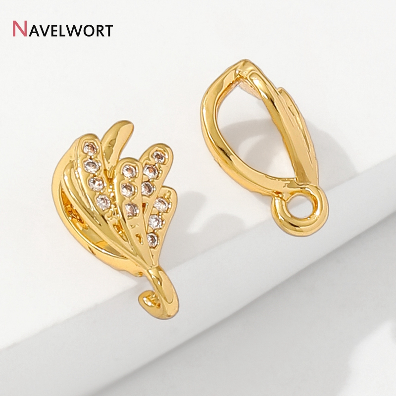 Jewelry Making Brass - مشبك تعليق مجوهرات من النحاس المطلي