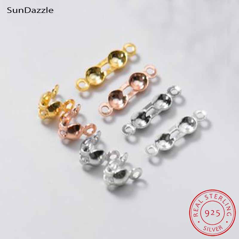 Jewelry Making Metals - 4 قطع مشابك خرز طرفية من
