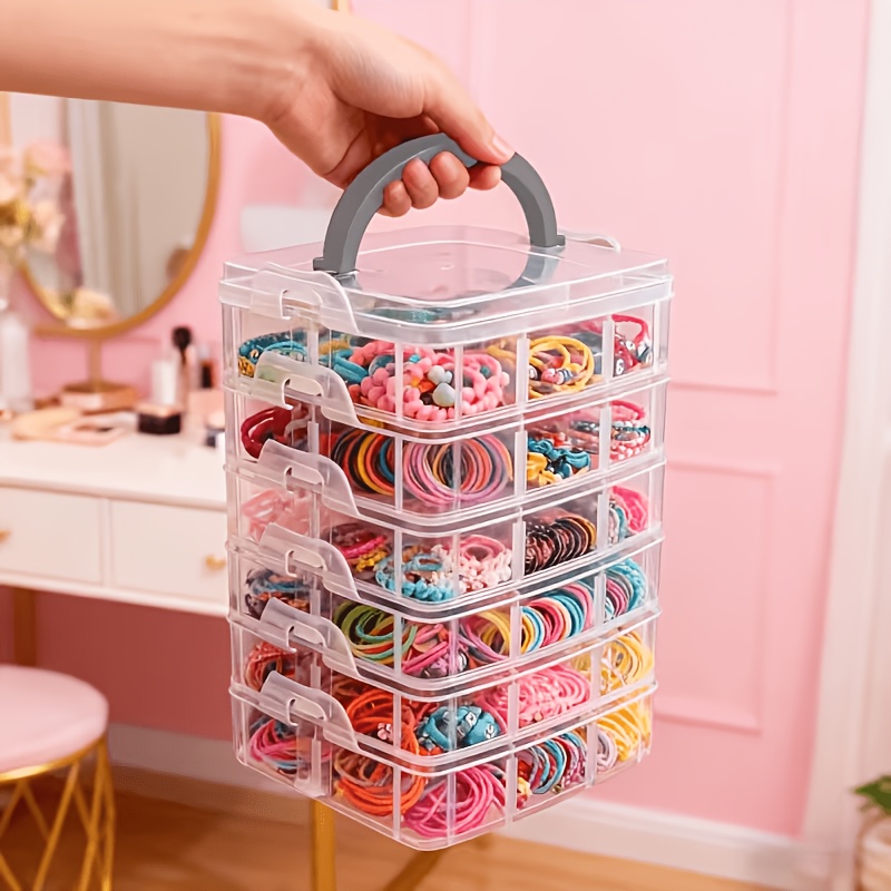 Jewelry Making Organizer - صندوق تخزين شفاف من 5 طبقات