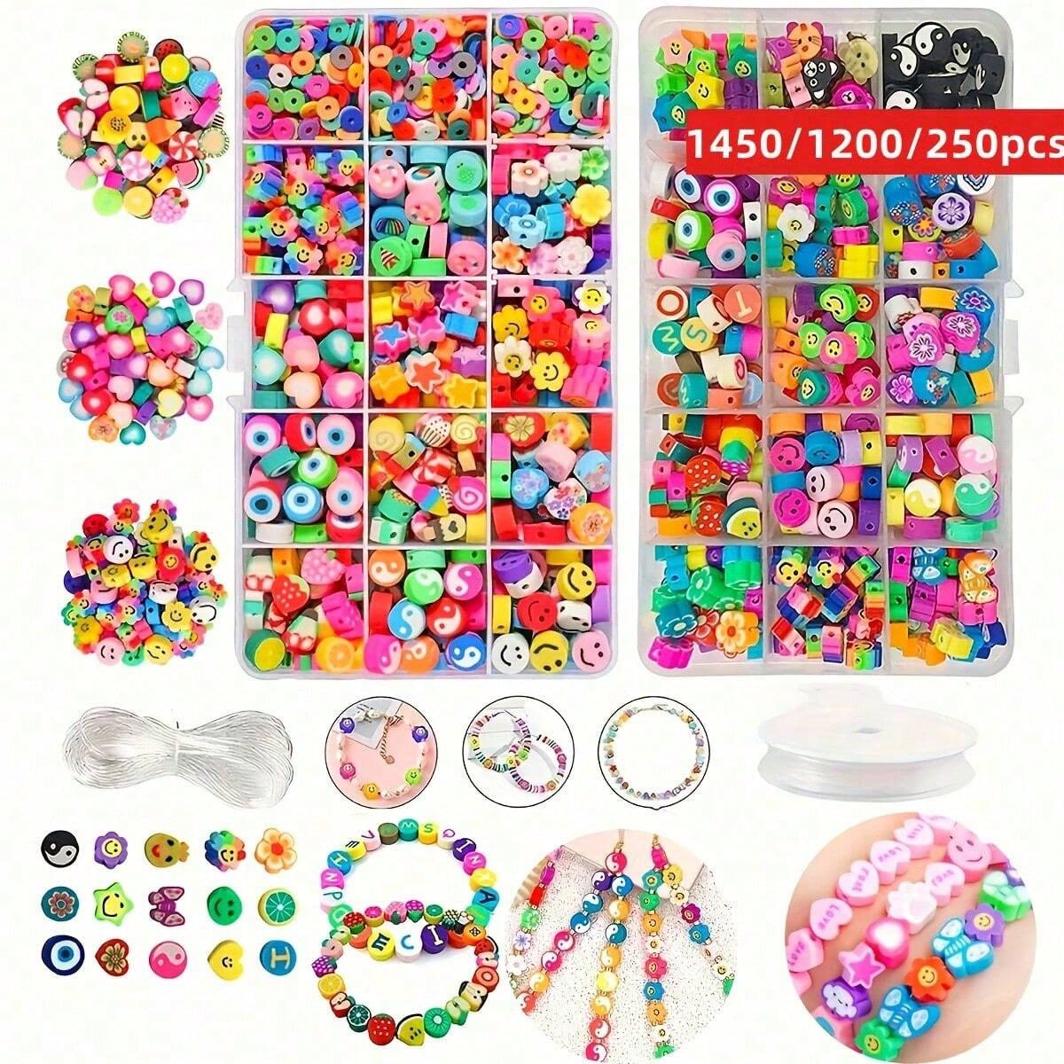 Jewelry Making Organizer - مجموعة خرز من الطين البوليمر 1450/1200/250