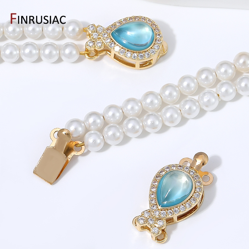 Jewelry Making Organizer - مشبك أمان من النحاس المطلي بالذهب