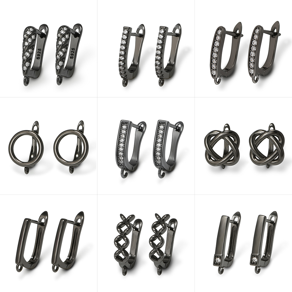 Jewelry Making Ideas - YANASI زوج واحد من خطافات الأقراط