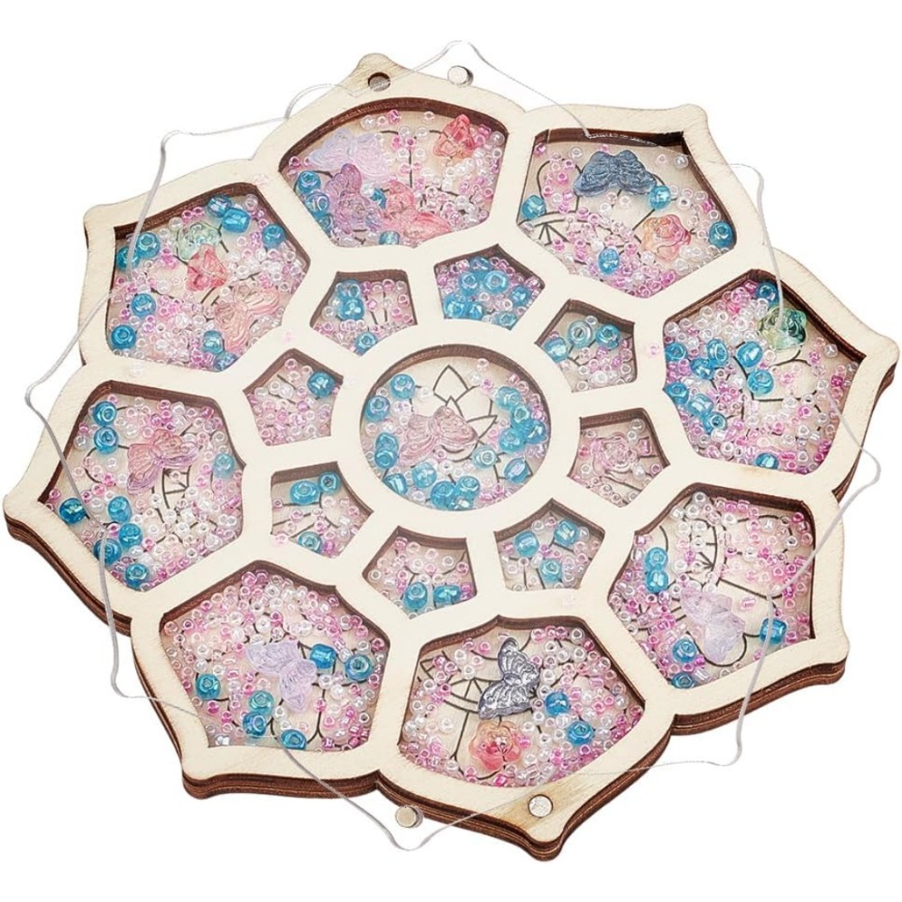Jewelry Making Organizer - علبة تنظيم الخرز الخشبي صندوق خرز