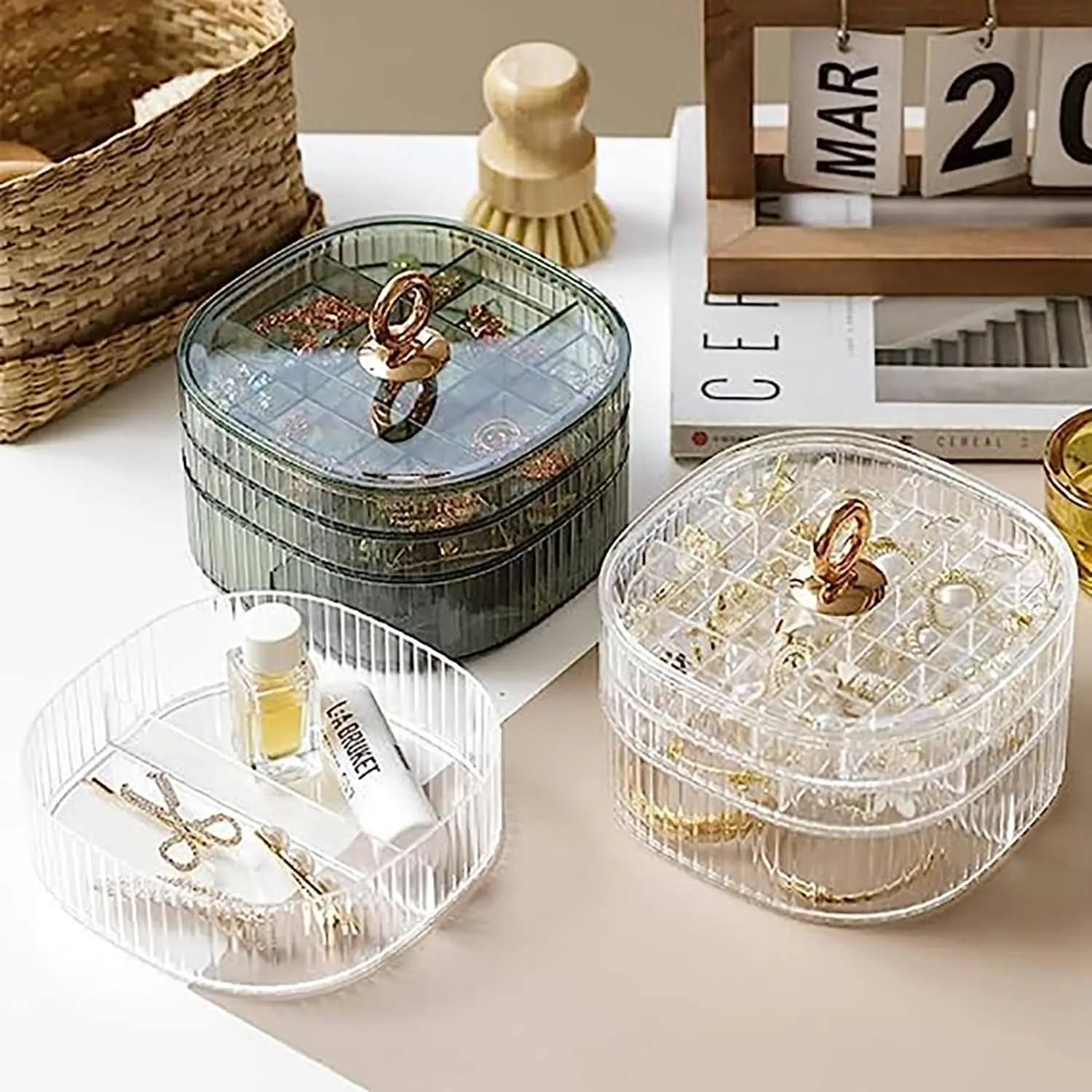 Jewelry Making Organizer - صندوق مجوهرات، منظم مجوهرات بمقبض، صناديق