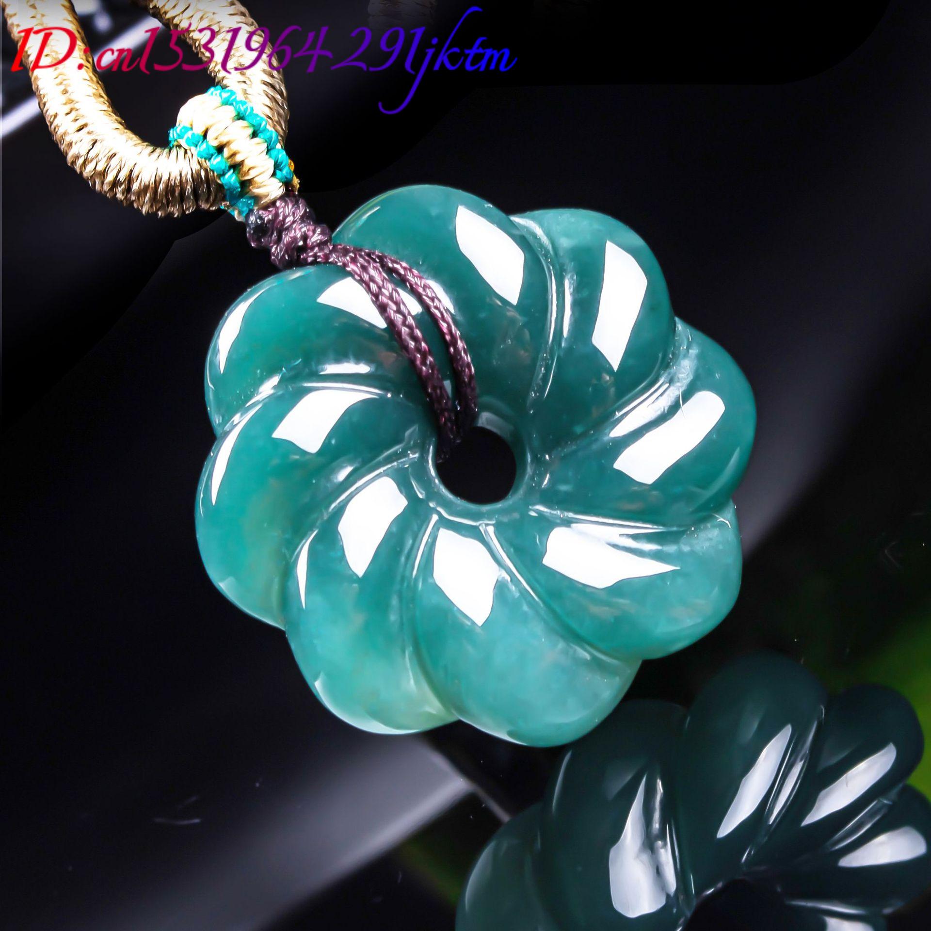قلادة زهرة من اليشم البورمي ال - مراجعة Jewelry Making Jewelry وسعره