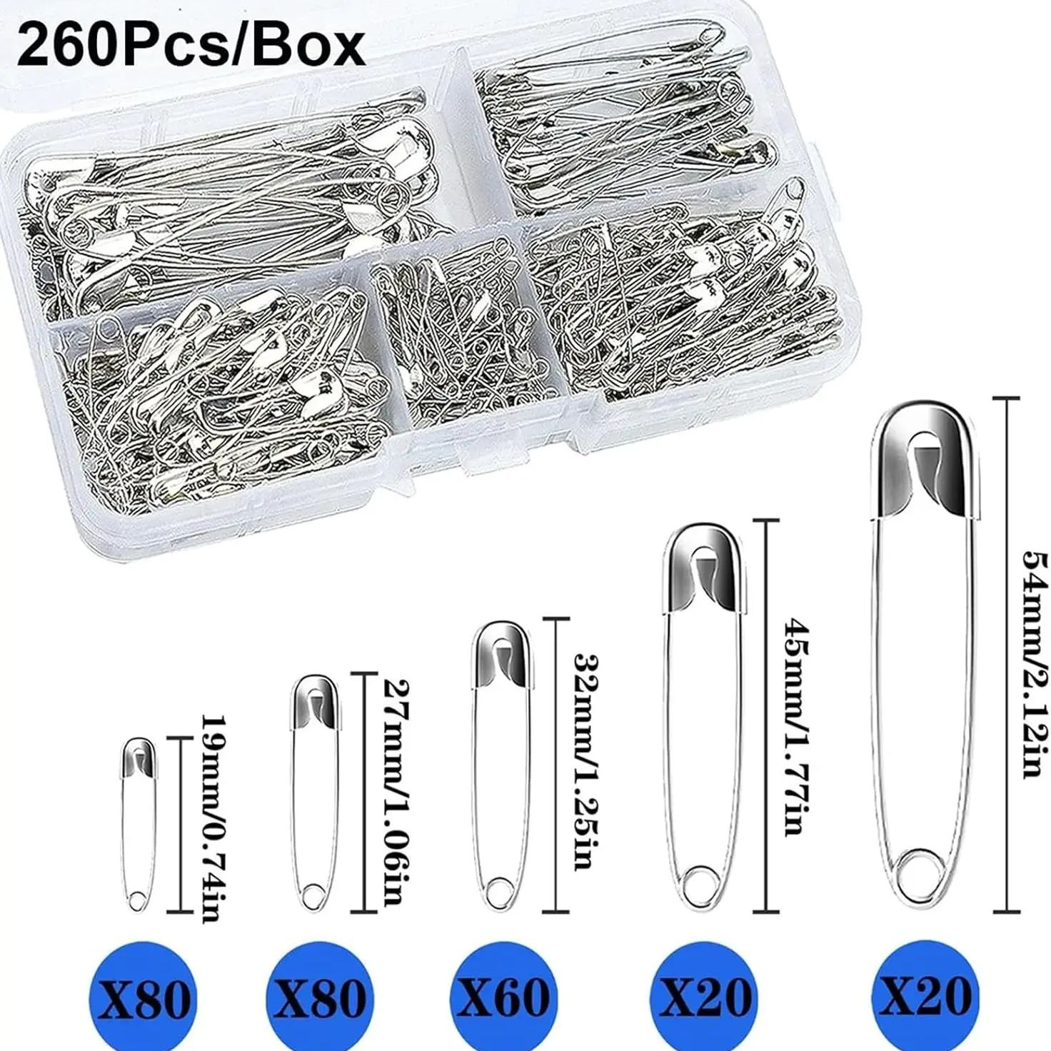 مجموعة دبابيس أمان فضية مع صند - مراجعة Jewelry Making Organizer وسعره