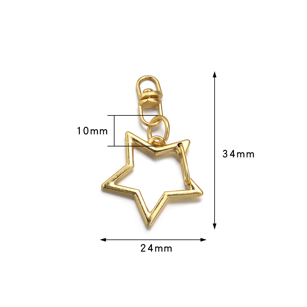 10 قطع مشبك مفتاح على شكل نجمة - مراجعة Jewelry Making Metal وسعره