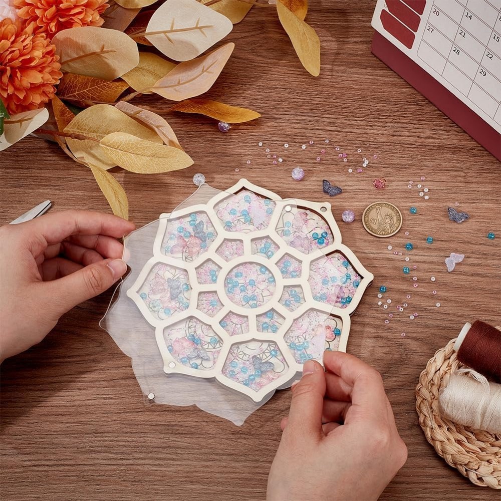 علبة تنظيم الخرز الخشبي صندوق  - مراجعة Jewelry Making Organizer وسعره