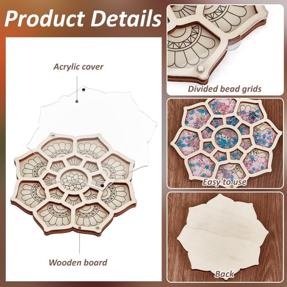 علبة تنظيم الخرز الخشبي صندوق  - مراجعة Jewelry Making Organizer وسعره