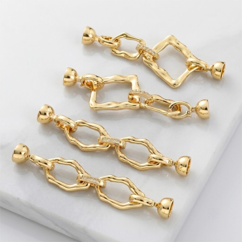 قطعة واحدة من مشبك بيضاوي غير  - مراجعة Jewelry Making Metals وسعره
