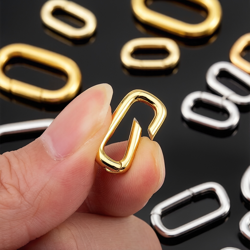 قطعتان من مشابك قلادة بيضاوية  - مراجعة Jewelry Making Metals وسعره